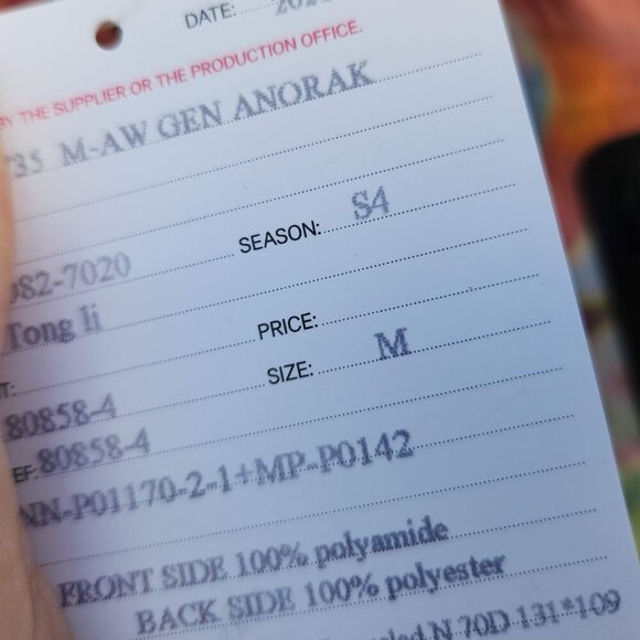 H&M Innovation CoExist Story Multicolored Nylon Anorak Popover Jacket - Picture 9 of 10